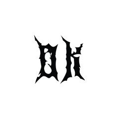 OK monogram logo design letter text name symbol monochrome logotype alphabet character simple logo