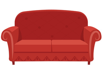 Indian Wedding Sofa, Wedding couch, decorated festive wedding marriage sofa couch, Indian Marriage hall couch, Decorative Red Couch