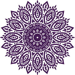 Beautiful flower art and mandala vector design