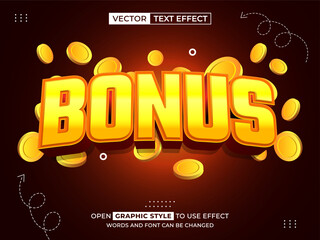bonus editable text, font effect, 3d text for title
