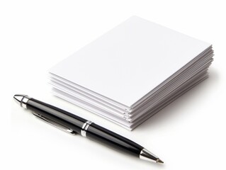 Blank Paper and Pen - Ready for Work