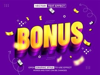bonus editable text, font effect, 3d text for title
