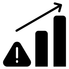 Escalation Icon Black Solid