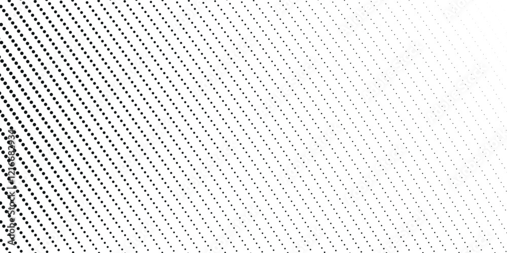 Wall mural dotted gradient halftone background. horizontal seamless dotted pattern in pop art style. abstract m