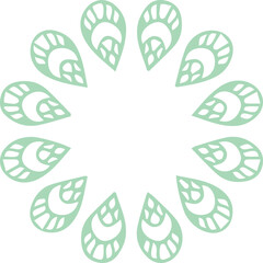 Beautiful flower art and mandala vector design