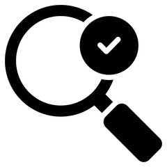 Analysis Icon Black Solid