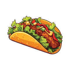 elegant illustration of delicious tacos vector illustration