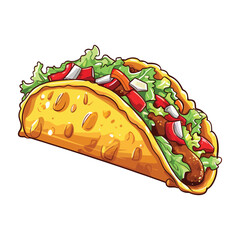 elegant illustration of delicious tacos vector illustration