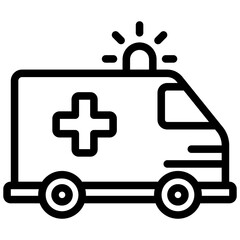 Ambulance Icon Outline