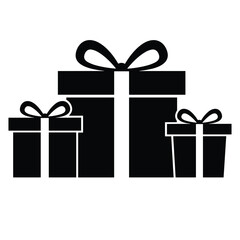 A Colorful Gift Boxes vector illustration with white background 