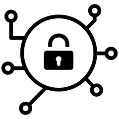 Encrypt Icon Black Solid