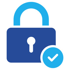 Lock Icon Dual Tone Color