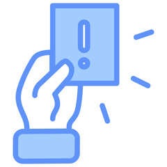 Sanction Icon Outline Blue