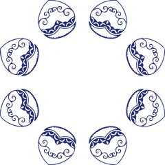 Beautiful flower art and mandala vector design