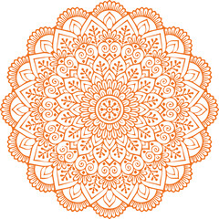 Beautiful flower art and mandala vector design