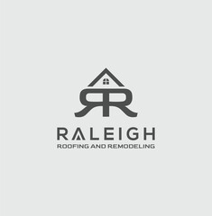 Letter RR home logo and monogram design