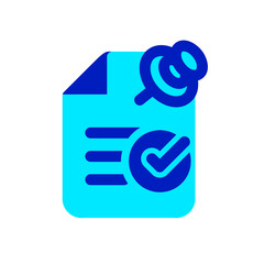 approved document duo tone icon