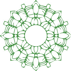 Beautiful flower art and mandala vector design