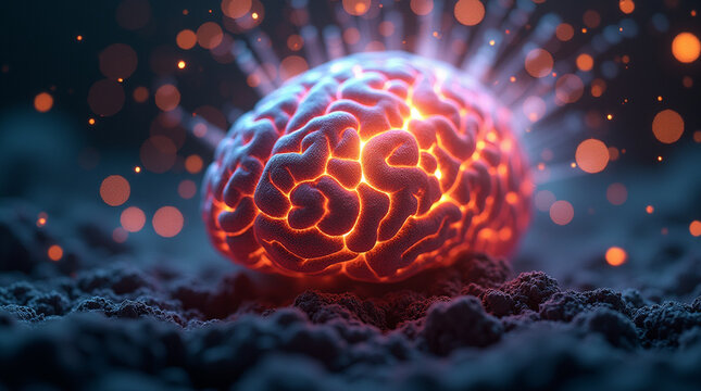 Surreal Concept Art: Exploding Brain of Knowledge and Creativity