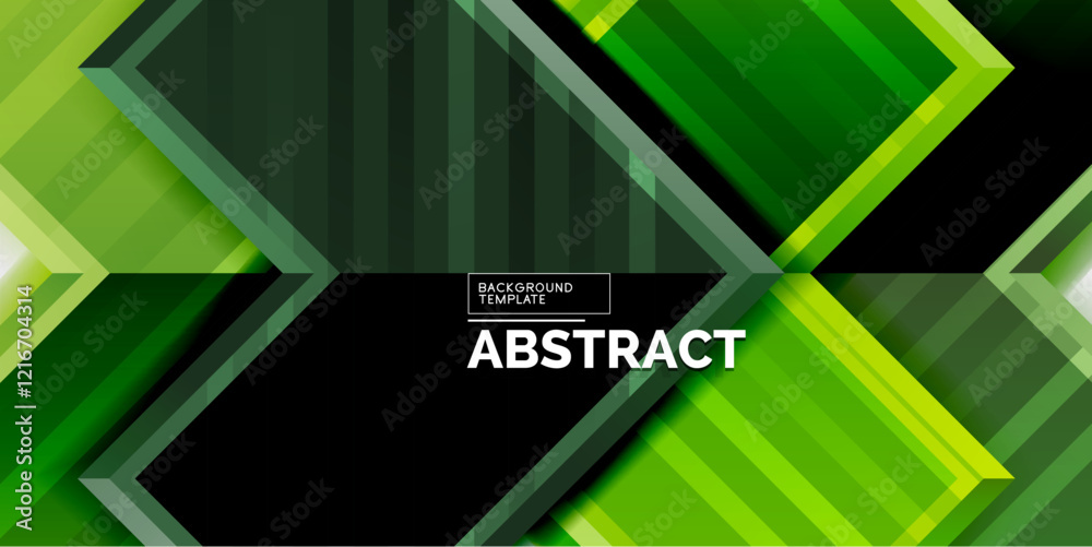 Aufkleber Arrow symbols created with 3d effects and line texture geometric abstract background