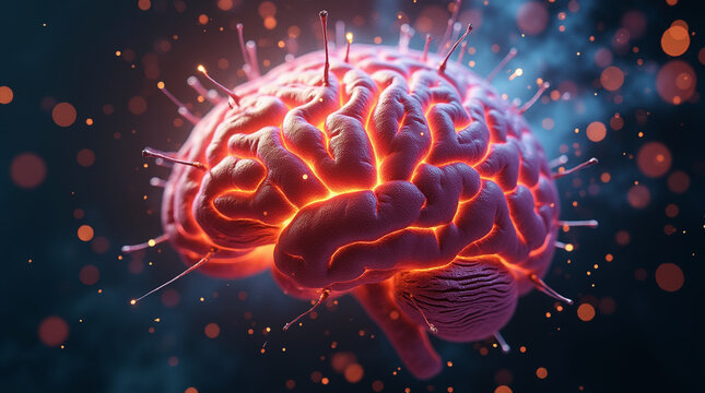 Macro Photography: Human Brain Exploding with Creative Energy