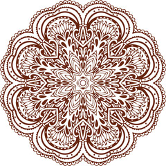 Beautiful flower art and mandala vector design