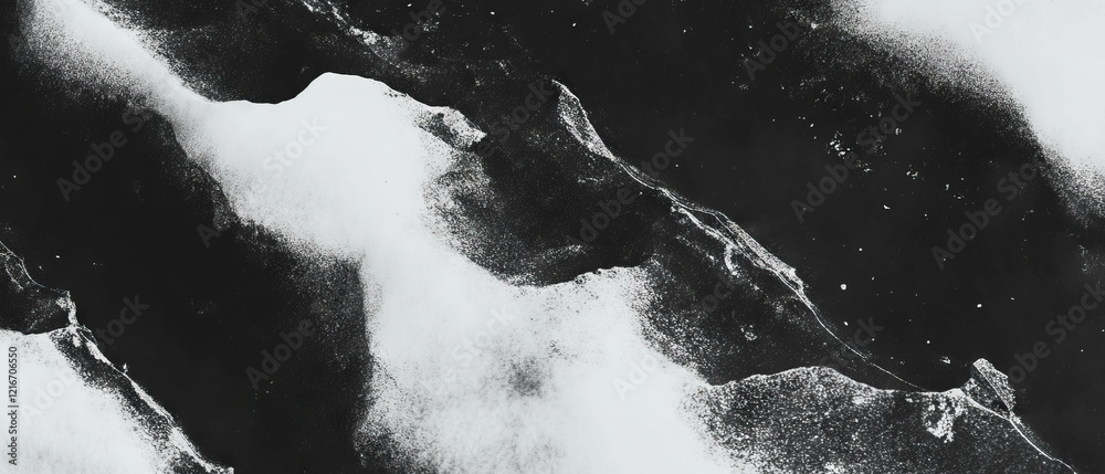 Aufkleber exploration of black ink gradients with smooth transitions on a radiant white background
