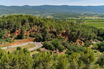 Fototapeta premium Around Roussillon in France