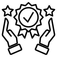 brand reputation single icon