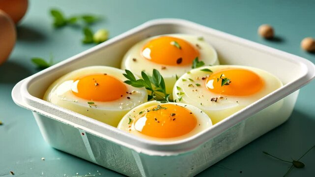 High-protein egg dish in a modern clean layout