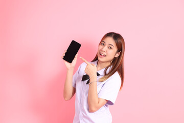 Naklejka premium Teenage School Girl