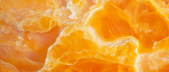 Beautiful texture of citrine quartz featuring vibrant yellow to orange hues and glassy luster