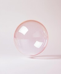 Obraz premium Pastel Easter Reflection Translucent Bubble Art with Subtle Egg Patterns - Springtime Marketing and Event Design for Contemporary Seasonal Promotions