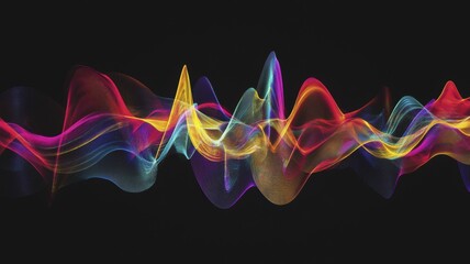 Abstract visualization of disrupted gps signals in vibrant colors for innovative design