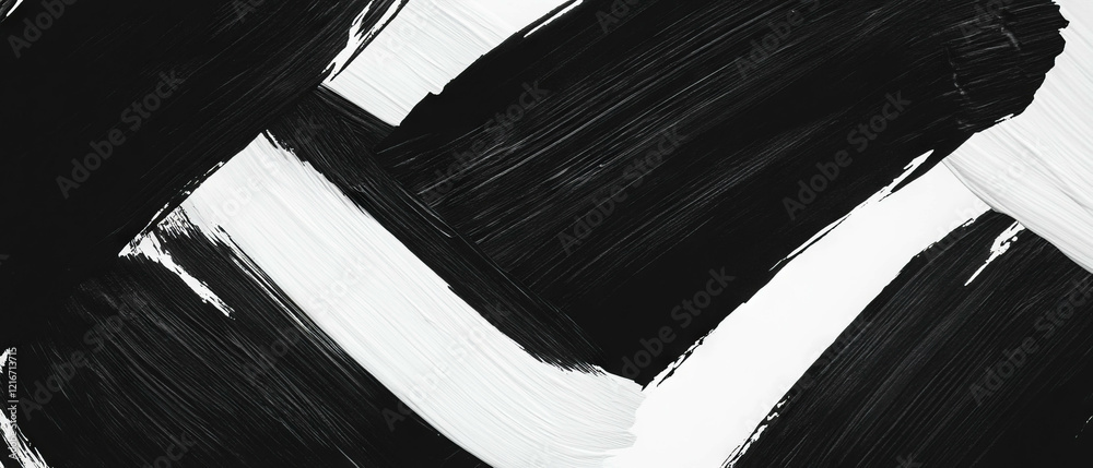 Poster crisscrossing black ink lines create texture on a bright white background