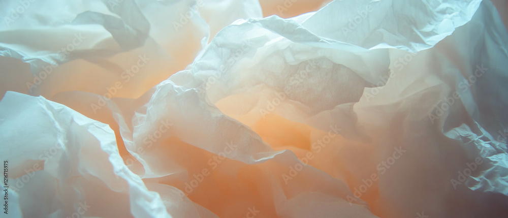 Poster Unique texture of handmade paper showcasing visible fibers and an uneven surface