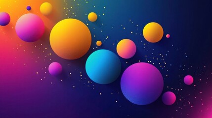 Fototapeta premium Vibrant Abstract Design with Soft Lighting Elements