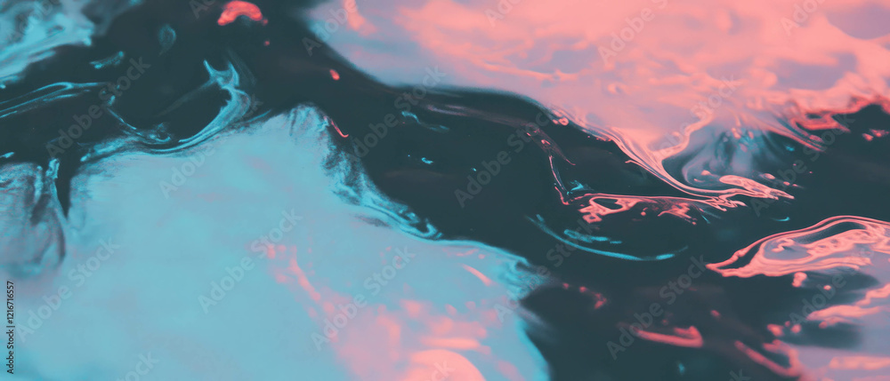 Aufkleber ink flowing smoothly on paper creates a vibrant, textured expression of color and design
