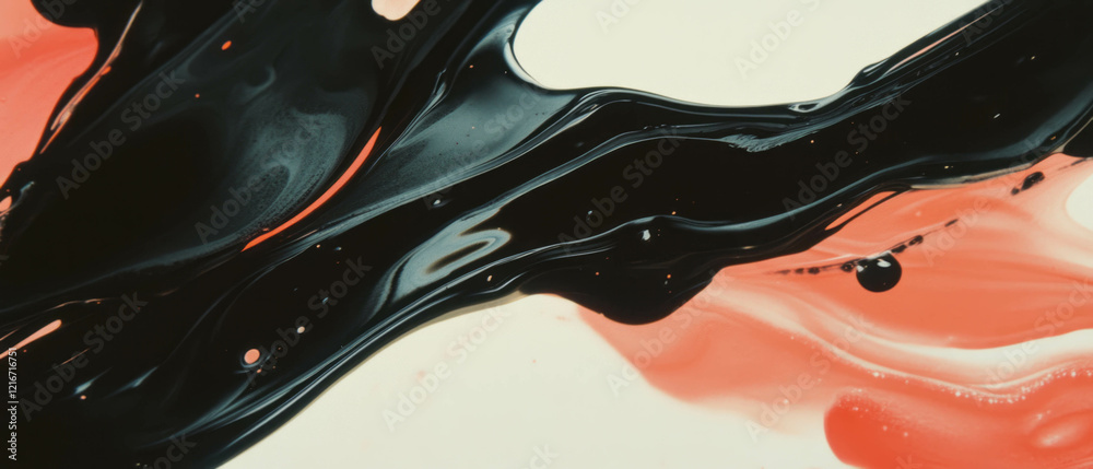 Aufkleber elegant calligraphy ink textures featuring vibrant colors and flowing patterns