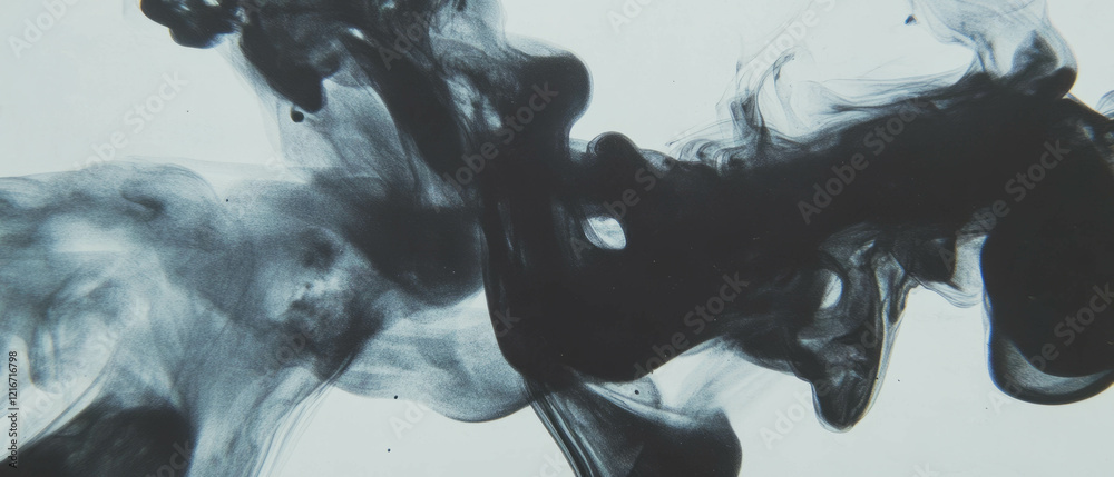 Poster Exploring ink texture through varied techniques and effects in artistic creation
