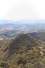 Fototapeta premium Scenic Cyprus Mountain Landscape: Panoramic View of the Valley and Hills, Europe