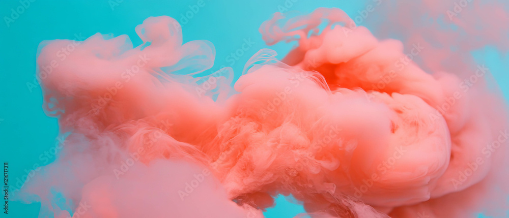 Poster Exploration of ink textures with alcohol creating vibrant color spreads and unique designs