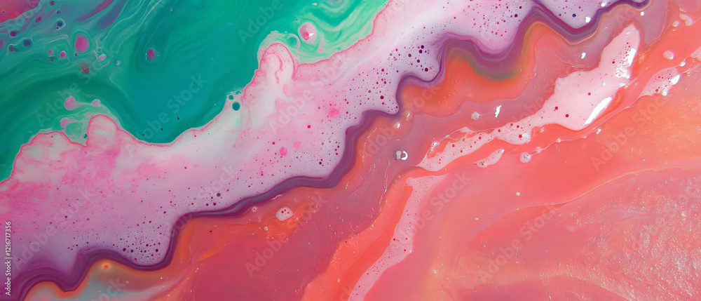 Poster Exploring the colorful textures of ink with diverse pigments and properties
