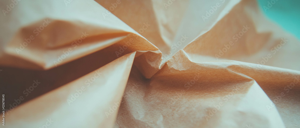 Poster discovering the unique texture and adaptability of kraft paper in various designs