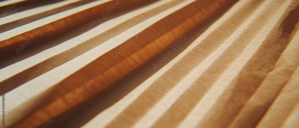Poster kraft paper with ribbed texture and parallel lines creating a unique visual appearance