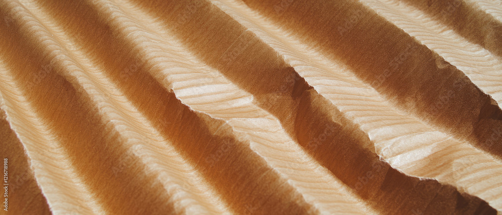 Leinwandbilder kraft paper texture featuring a distinct ribbed pattern with parallel lines