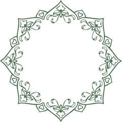 Obraz premium Beautiful flower art and mandala vector design