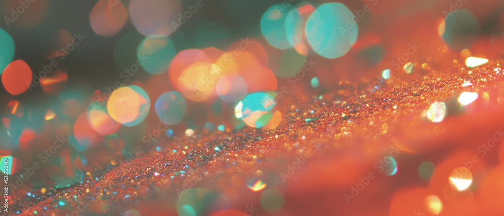 Poster captivating textured paper with glitter and sparkling colors shining bright in the light