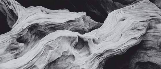 Obraz premium Captivating pencil drawing showcasing intricate wood texture and fine gray lines