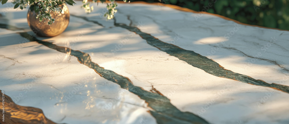 Poster Exploring rough and uneven texture of quartz with matte finish in natural setting